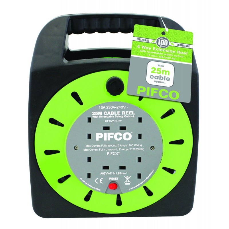 pifco-2071-4-way-extension-reel-with-13a-thermal-fuse-and-25m-cable