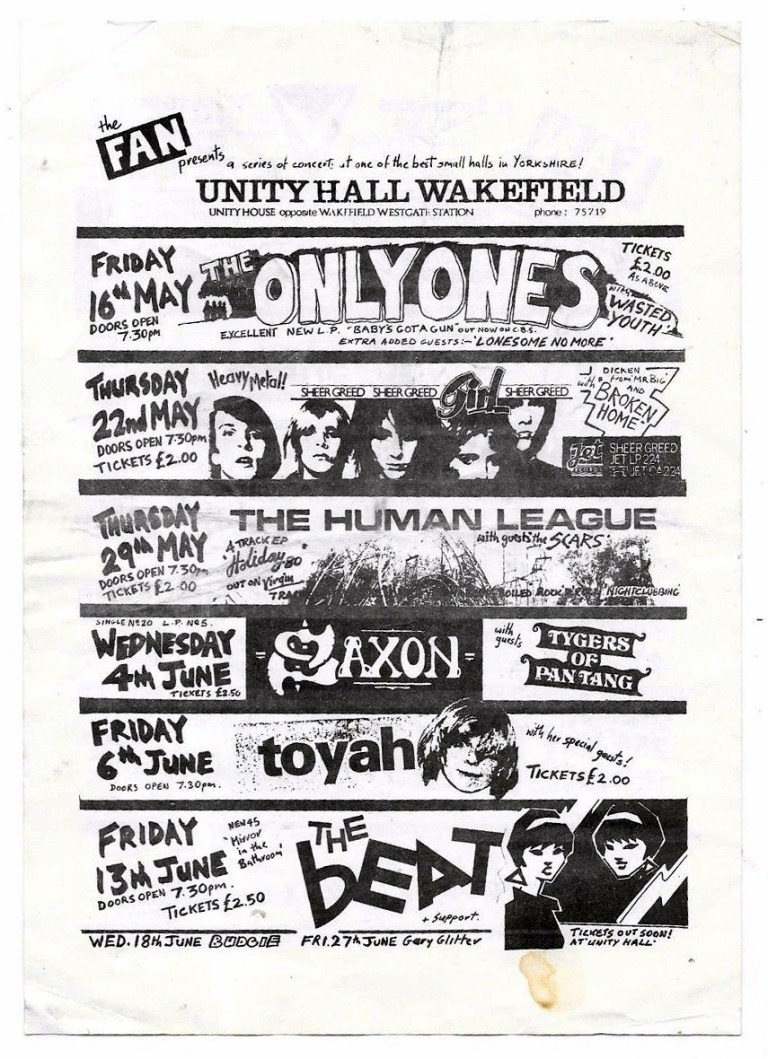 Unity Hall Events Unity Hall – Wakefield – Modern Mooch